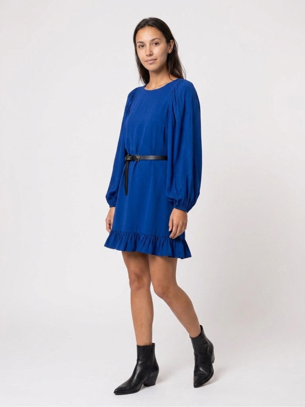 Halston Heritage Navy Blue Dress